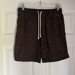 Quicksilver Shorts Men’s Small Brown Floral